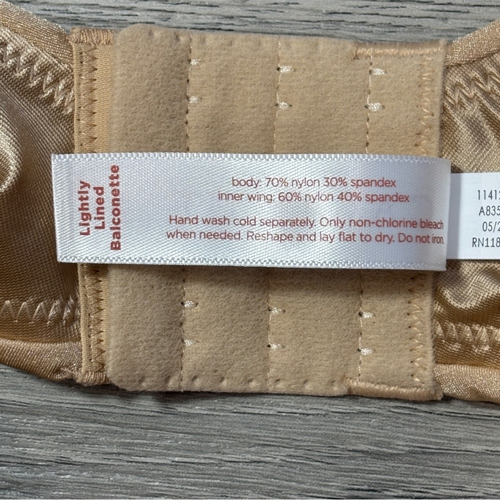Cacique Lightly Lined Balconette Bra -‎ size 36F NEW - Picture 5 of 7